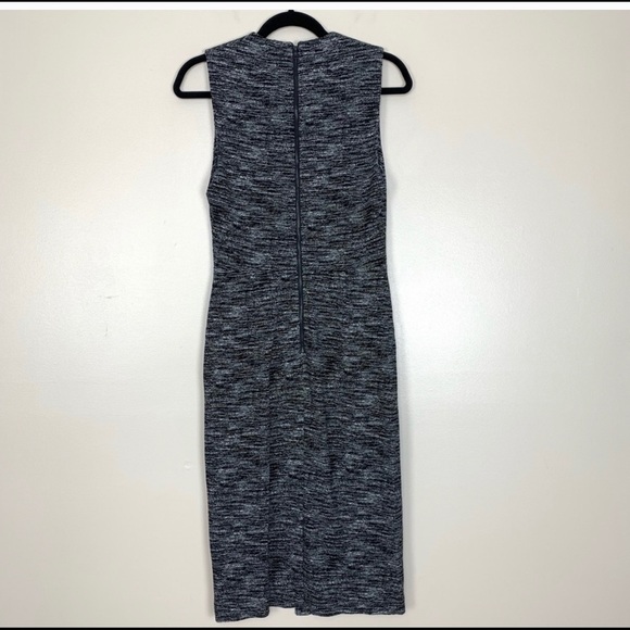 Alice + Olivia Employed V Neck Faux Wrap Dress 8 - Picture 4 of 5